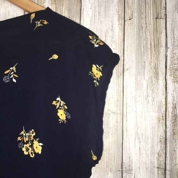 Loft Blue Floral Blouse - Picture 3 of 5